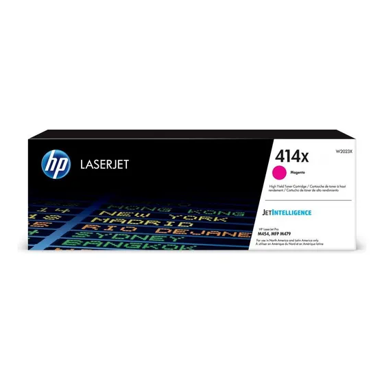 Tóner Hp 414x Alto Rendimiento Magenta, 6000 Páginas