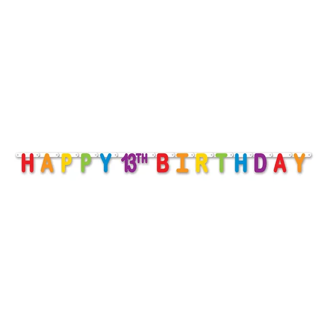 Beistle 59859  13 Feliz 13 ° Cumpleaños Serpentina 425 X 5