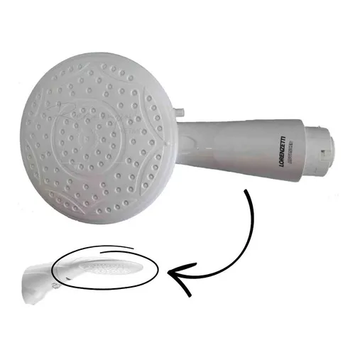 Câmara De Aquecimento Espalhador Ducha Advanced Lorenzetti Acabamento Brilhante Cor Branco