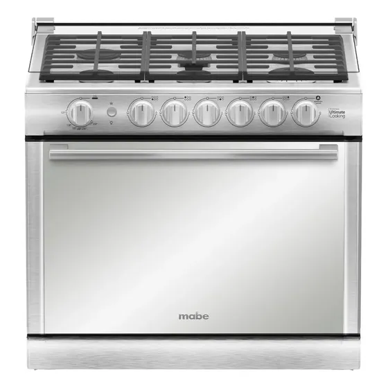 Estufa De Empotre 80 Cm Inoxidable Mabe Xoc80790ct3 Color Acero inoxidable