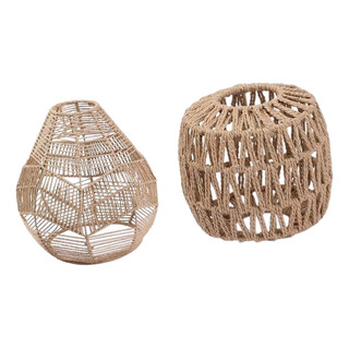2x Lámpara Colgante Accesorio De Pantalla Pantalla Tejida A 2x Lámpara Colgante Accesorio De Pantalla Pantalla Tejida A