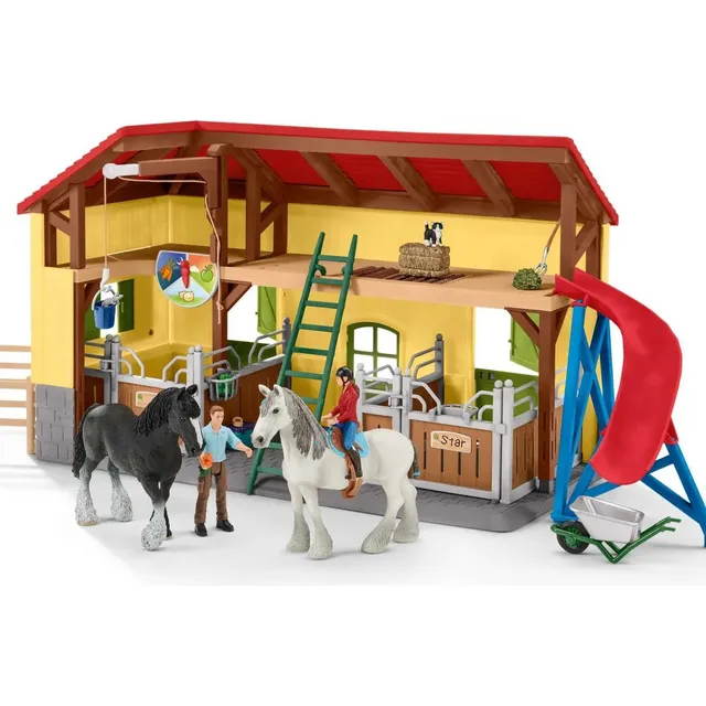 Establo Caballos Schleich Juguete Niño Diversion Calidad Tx