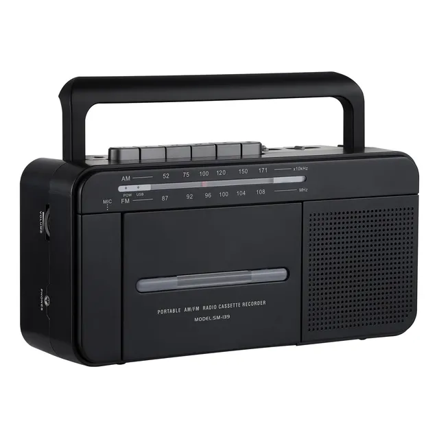 Reproductor De Cassette Boombox Con Radio Am/fm Y Usb