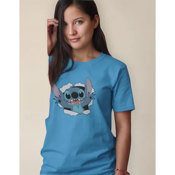 Remera Celeste De Stich