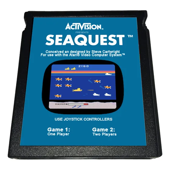 Jogo De Atari 2600 - Seaquest - Faço Outros Títulos !