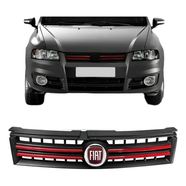 Grade Fiat Stilo Friso Vermelho 2008 2009 2010 2011 Nova