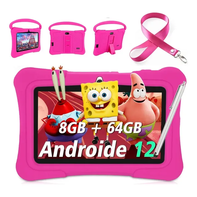 Tablet Niños Smart 7kids 64gb+8gb Android 12 Con Fund