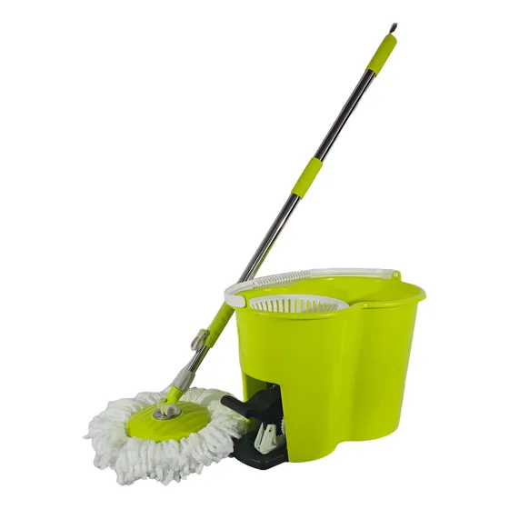 Lampazo Balde Con Pedal Spin Mop + 2 Mopas Repuestos
