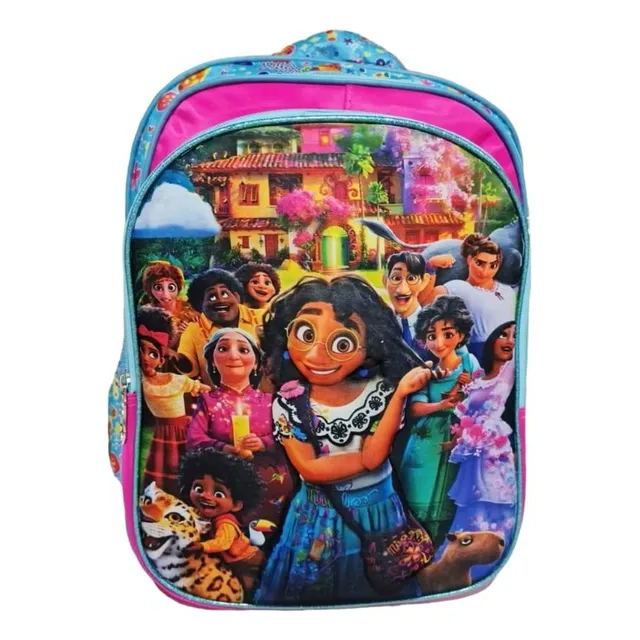 Mochila Escolar Mario Frozen Kitty Pikachu Spiderman Encanto