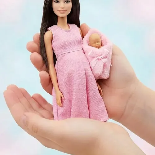 Set De Muñecas Familiares Con Mamá Embarazada, Bebé, Papá Y Mascota – Juguete Educativo De Plástico Seguro Para Juego De Roles