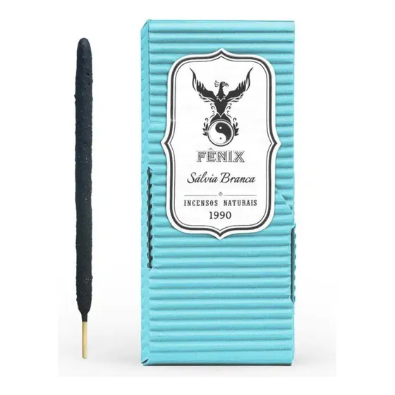 Incenso Natural Fênix Artesanal - Seu Aroma Fragrância Sálvia Branca