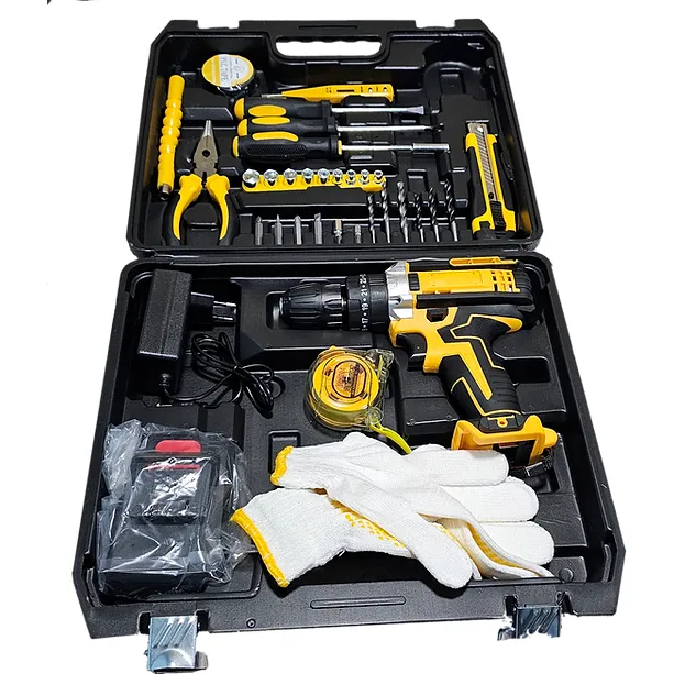 Kit De Herramientas Taladro Atornillador Inalambrico,1200ma