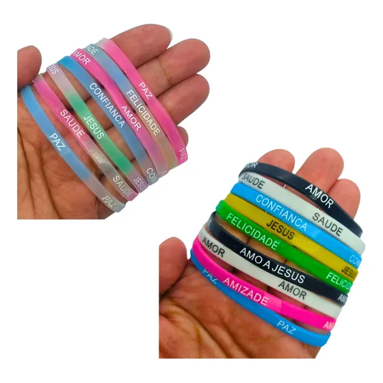 Kit 72 Pulseira Da Amizade Silicone Colorida Atacado Revenda