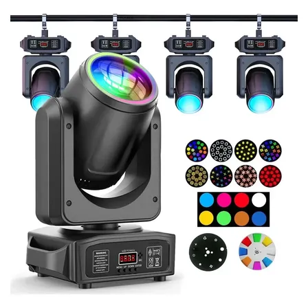230w Moving Head Led Beam Rgbw Prisma E Gobo Giratório Dmx