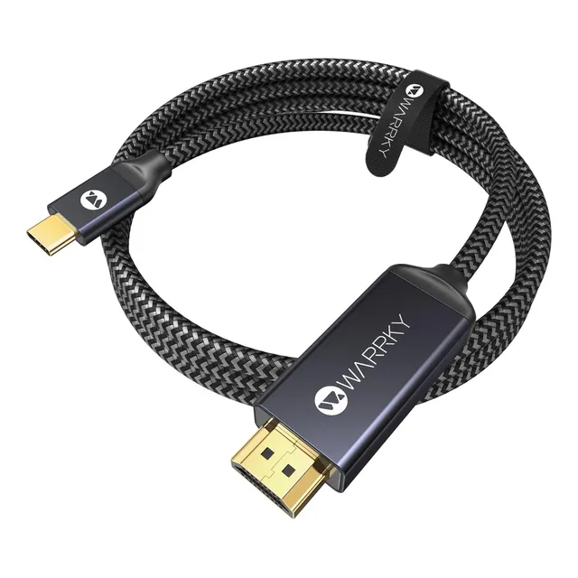 Cable Usb C A Hdmi Warrky, Máximo 4 A 60 Hz, Nailon, 3 Metro