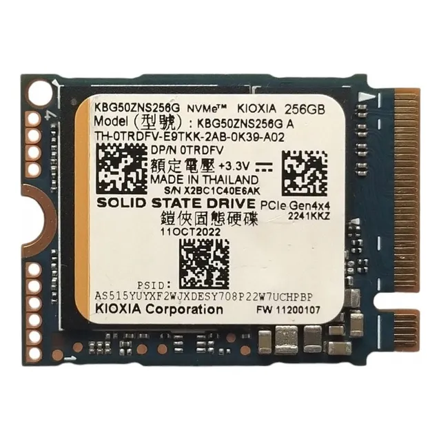 Disco Ssd Pcie Nvme M.2 2230 30mm 256gb Kioxia Kbg50zns256g