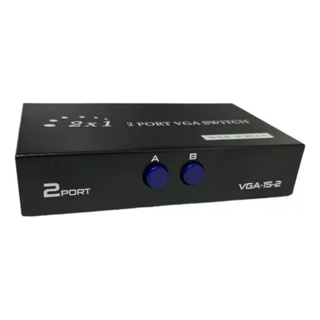 Switch Vga 2 Entrada 1 Salida Conectar 2 Pc A 1 Monitor