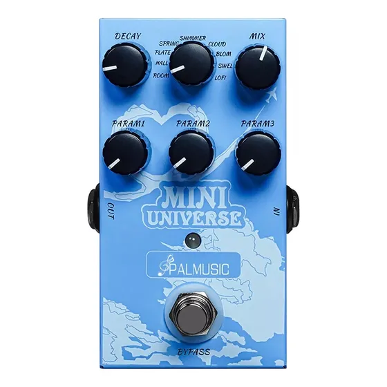 Palmusic Universe Pedal De Efeito Reverb Digital 9 Tipos