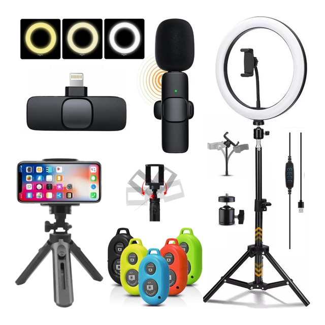 Ringlinght Grande Profissional Ring Light Tripe Luz Live Led Ringlinght Grande Profissional Ring Light Tripe Luz Live Led