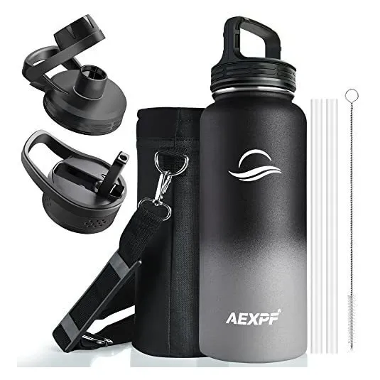 Aexpf 32 Oz Botella De Agua Aislada, Botella De Agua Nmjhf