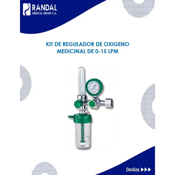 Manometro De Oxigeno Medicinal Regulador Kit
