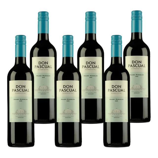 Vino Don Pascual Bivarietal Malbec Marselán 750 Ml Caja X 6