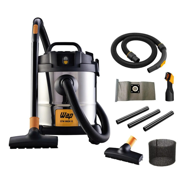 Aspirador De Pó E Água 1400w 12 Litros Gtw Inox 12 Wap Prateado 110v Aspirador De Pó E Água 1400w 12 Litros Gtw Inox 12 Wap Prateado 110v