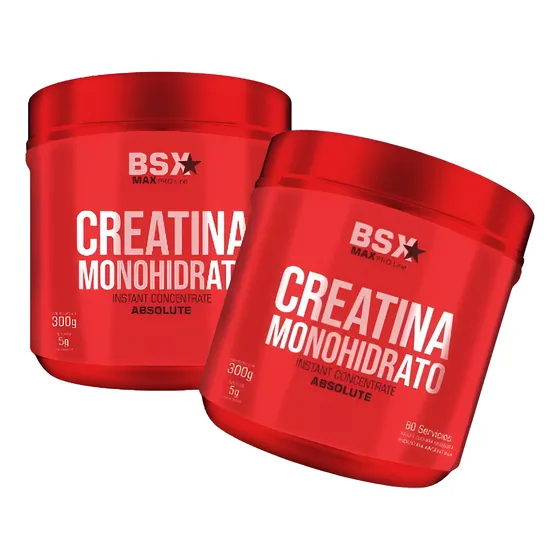 2  Bsx Creatinas Monohidrato  300g (600g En Total)