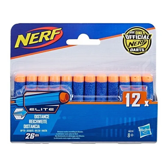 Dardos Nerf Elite Pack De 12 Distancia Y Alcance Originales 