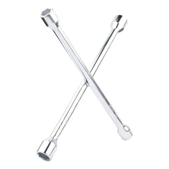 Llave De Cruz Cromada 14 13/16 - 3/4 - 17mm - 7/8 Mikels