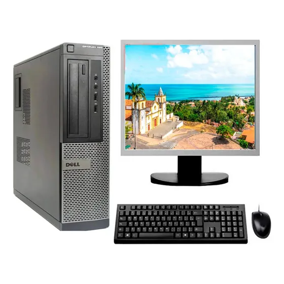 Cpu Dell Core I3 2ªg 8gb Ssd 120gb + Monitor 19 Quadrado