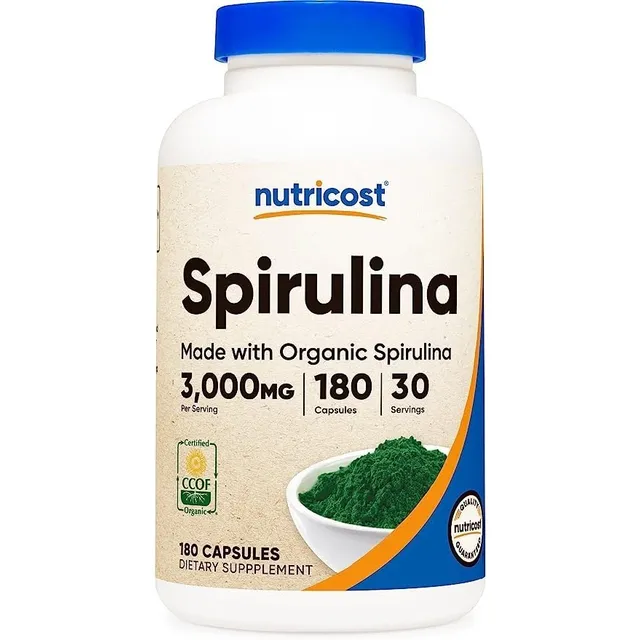 Nutricost Espirulina Org, 500mg, 240 Comprimidos Sabor Natural