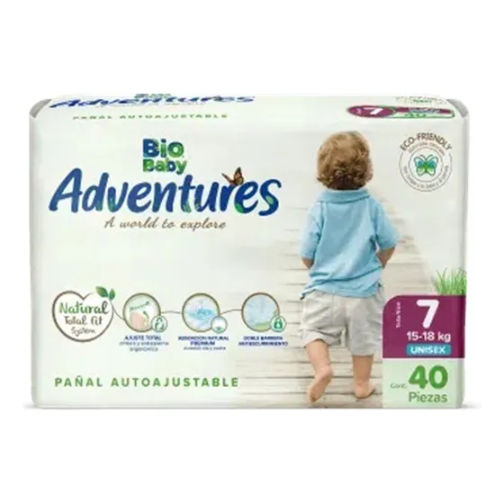 Pañal Ecológico Bio Baby Talla 7 - Talla Xxxg - Biobaby 40u Género Sin género Tamaño Extra extra extra grande XXXG