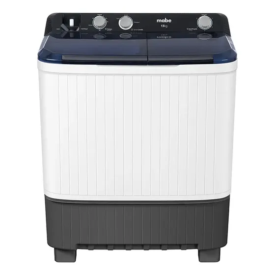 Lavadora Semiautomática 13 Kg Doble Tina Mabe Lmdx3123hbab0 Color Blanco