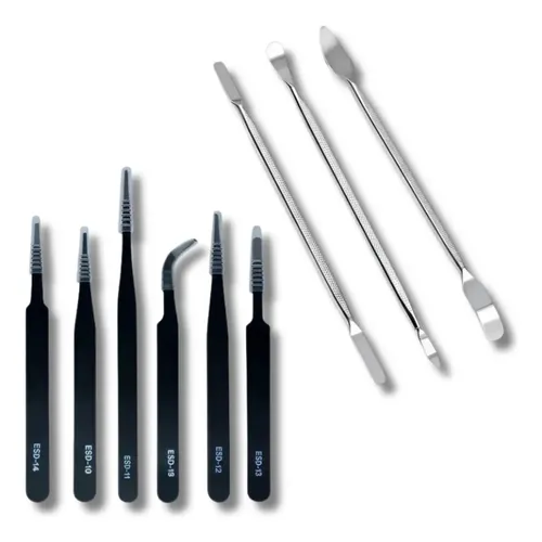 Antistatic Tweezers 20pcs Carbon Fiber Antistatic High | MercadoLivre