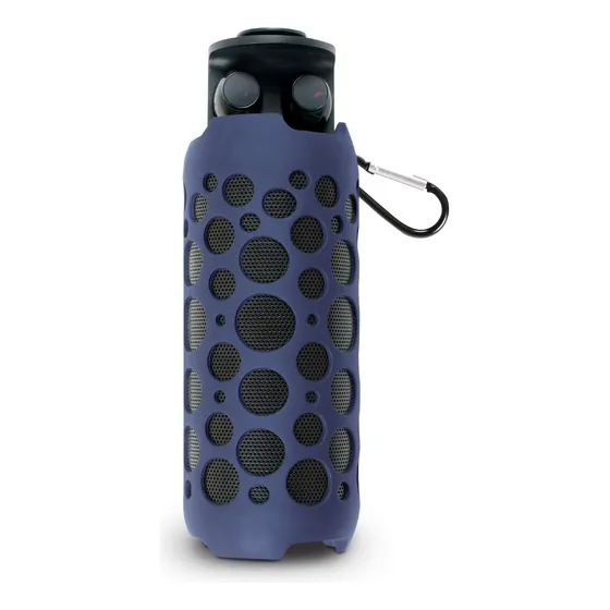 Misik - Bocina Bluetooth Con Audifonos Inalambricos - Tws Color Azul