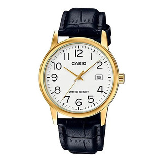 Reloj Casio Mtp-v002gl Malla Cuero Fechador Wr Reloj Casio Mtp-v002gl Malla Cuero Fechador Wr