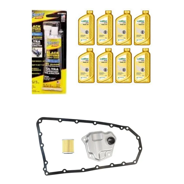 Kit Filtro Óleo Lubrax Cambio Cvt + Cola Asx Lancer Sentra