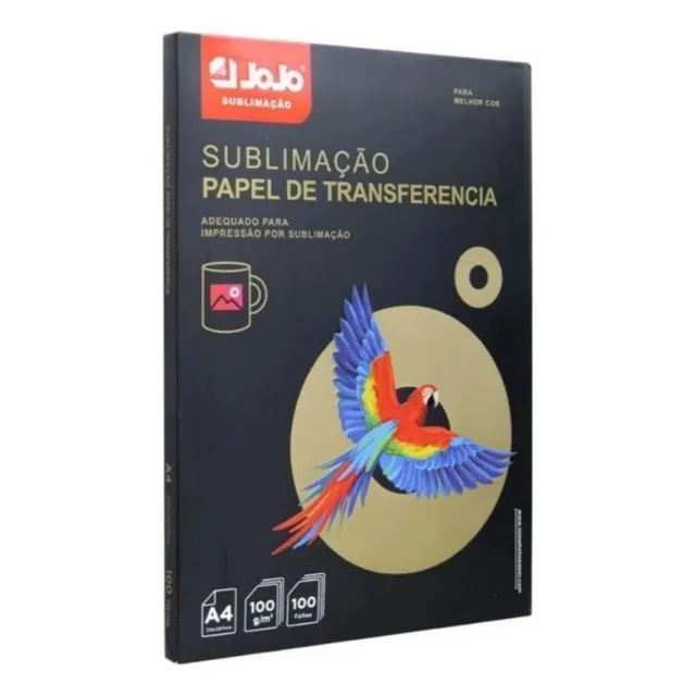 Papel De Sublimacion A4 100 Hojas Secado Rapido Jojo Calidad
