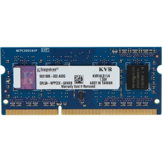 Memoria Ram Kingston Valueram Ddr3 4gb 1600mhz Cl11 Sodimm
