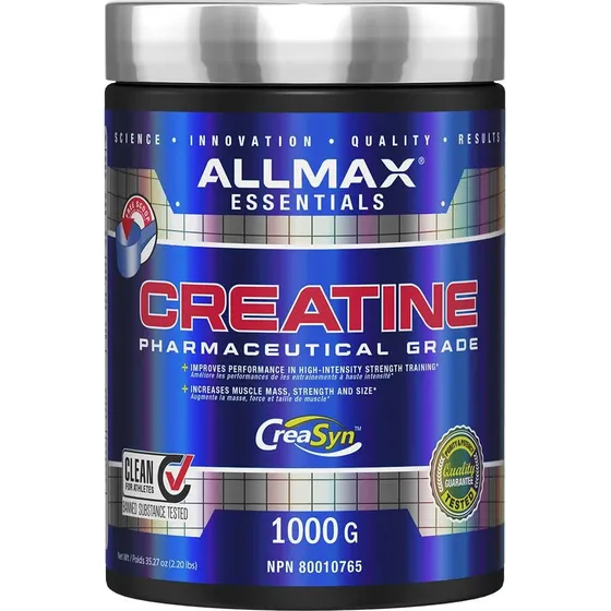Creatina Allmax Essentials, 400 G En Polvo, Mejora El Rendim