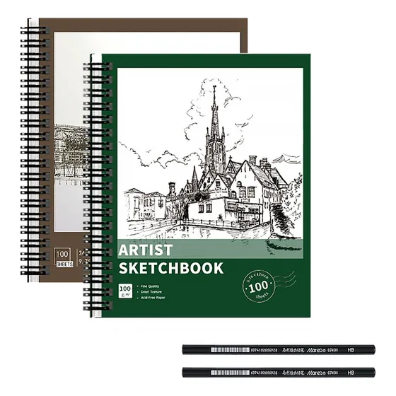 Cuaderno A4+ De Boceto Y Dibujo 200 Páginas Blank Sketchbook