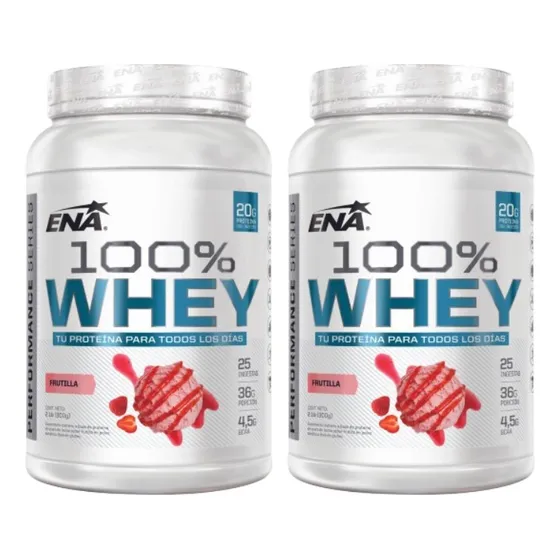 100% Whey Protein Ena X 2lb Proteina Concentrada 2x1