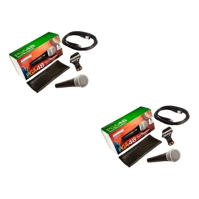 Shure Microfono Profesional Pga48 Xlr Original 2pzas