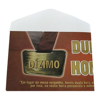 100 Envelope Duplo De Dízimo E Oferta Medalha Dupla Honra 100 Envelope Duplo De Dízimo E Oferta Medalha Dupla Honra