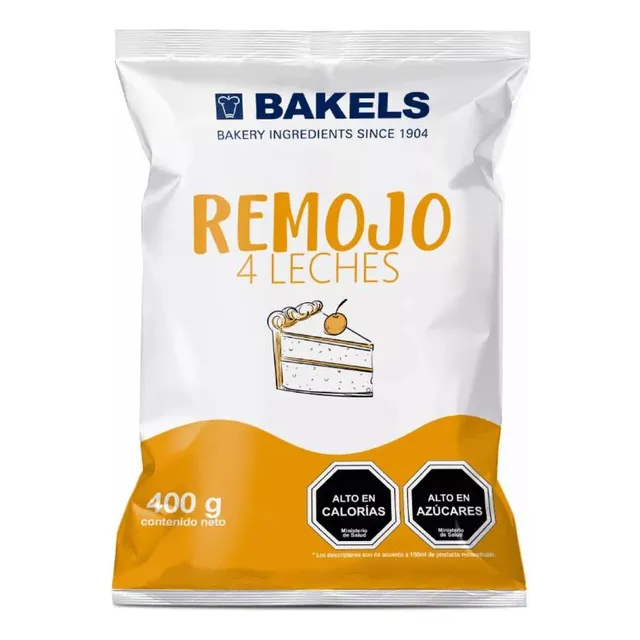 Remojo 4 Leches Bakels 400 Grs . Remojo Para Torta Reposterí