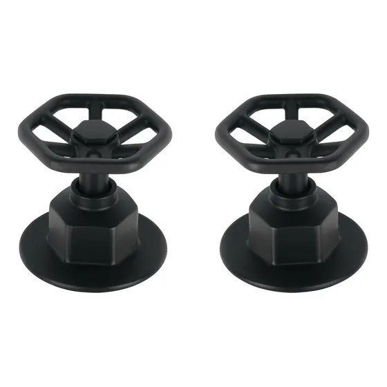 Juego De 2 Manerales Para Regadera Tipo Volante Negro Foset TBMR-61M