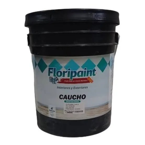 Pintura Caucho Tipo A Blanco Cuñete 4 Galones Floripaint