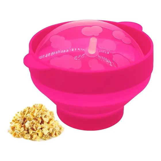 Tazón De Palomitas De Maíz Para Microondas Tazón De Silicona