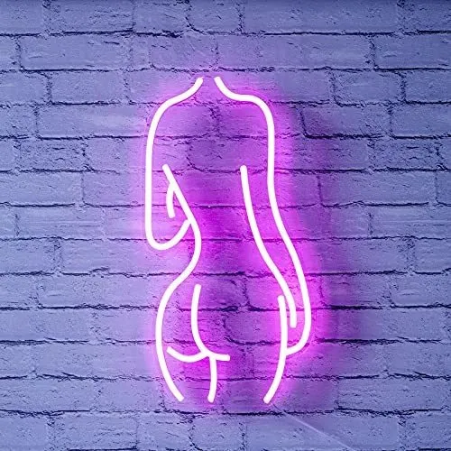 Señal Neon Para Colgar Pared 19.7 10.5 Luz Casa Bar Rosa Cq